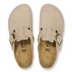 Birkenstock Boston Big Buckle (SMAL)  Sandcastle Nubuck Leather