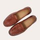 Billi Bi A8671 loafer i håndflettet cognac skind