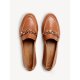 Tamaris 24200 loafer i brun skind med kæde