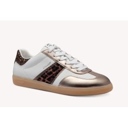 Tamaris 23624 sneakers i hvid med leo detaljer