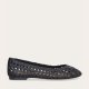 Billi Bi A8670 ballerina sko i sort flet