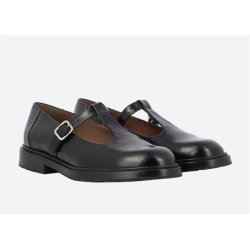 Wonders B-9140 sko i sort skind med t-rem