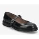 Wonders B-9145 sko i sort skind med rem