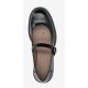 Wonders B-9145 sko i sort skind med rem