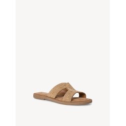 Tamaris 27113 slip in sandal i guld med glitter