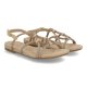 Unisa COOPER sandal i beige ruskind med glitter