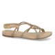 Unisa COOPER sandal i beige ruskind med glitter