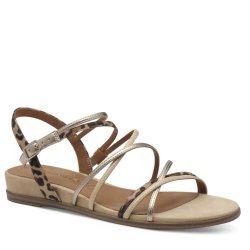 Tamaris 28103 sandal i lys med leopard