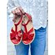 Cashott CASGITTA 61201841 sandal i rød lakskind