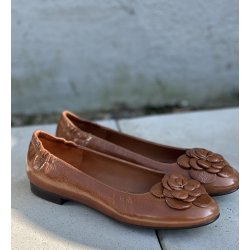 Billi Bi A8039 ballerina i brun lakskind