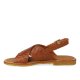 Angulus 5637 Tan sandal i flettet skind