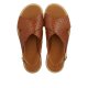 Angulus 5637 Tan sandal i flettet skind