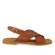 Angulus 5637 Tan sandal i flettet skind