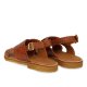 Angulus 5637 Tan sandal i flettet skind
