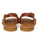 Angulus 5637 Tan sandal i flettet skind