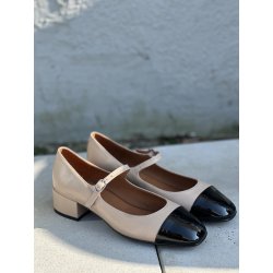 Billi Bi A8068 sko i beige og sort