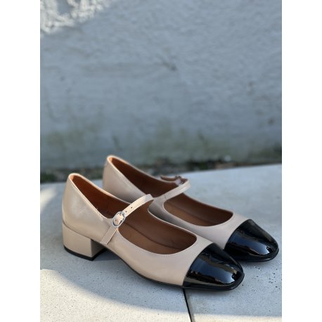 Billi Bi A8068 sko i beige og sort