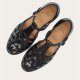 Billi Bi A8435 lukket sandal i sort skind