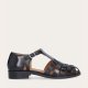 Billi Bi A8435 lukket sandal i sort skind