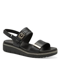 Tamaris 28264 sandal i sort skind