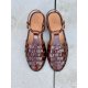 Billi Bi A8434 sandal i brun skind med remme