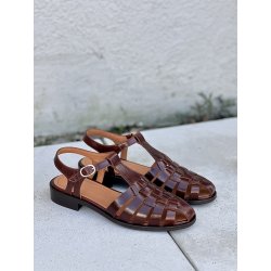 Billi Bi A8434 sandal i brun skind med remme