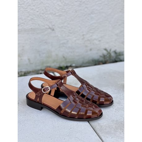 Billi Bi A8434 sandal i brun skind med remme