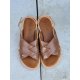 Billi Bi T7003 sandal i brun med krydsrem