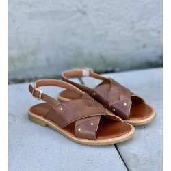 Billi Bi T7003 sandal i brun med krydsrem