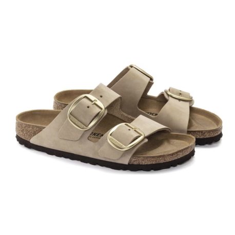 Birkenstock Arizona Big Buckle Nubuck Sandcastle