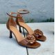 Billi Bi A8172 sandal i brun lakskind med hæl
