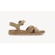 Tamaris 28129 sandal i taupe ruskind