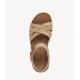Tamaris 28129 sandal i taupe ruskind