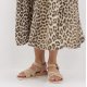 Tamaris 28129 sandal i taupe ruskind