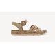 Tamaris 28129 sandal i taupe ruskind