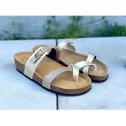 Bella Moda 25608 sandal i champagne glitter