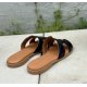 Bella Moda S25060 slip in sandal i sort