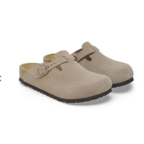 Birkenstock Boston Kids Suede Leather Taupe