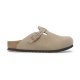 Birkenstock Boston Kids Suede Leather Taupe