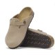 Birkenstock Boston Kids Suede Leather Taupe