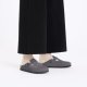 Birkenstock Boston Grey Suede Leather
