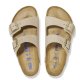Birkenstock Arizona Nubuck Sandcastle med blød fodseng