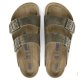 Birkenstock Arizona HERRE Faded Khaki Leather med blød fodseng