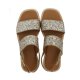 Angulus 5814 sandal i champagne glitter med to remme
