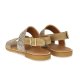 Angulus 5814 sandal i champagne glitter med to remme