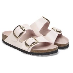 Birkenstock Arizona Big Buckle High Shine Rose læder