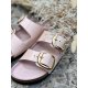Birkenstock Arizona Big Buckle High Shine Rose læder