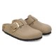 Birkenstock Boston Big Buckle Olied Leather Tobacco Brown