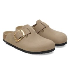 Birkenstock Boston Big Buckle Olied Leather Tobacco Brown