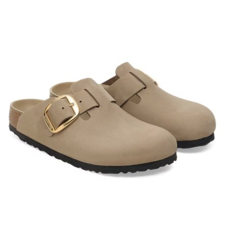 Birkenstock Boston Big Buckle Olied Leather Tobacco Brown
